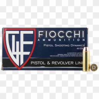 Fiocchi Pistol Shooting Dynamics 45 Long Colt - Fiocchi 10 Mm, HD Png Download