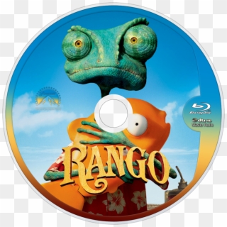Rango Bluray Disc Image - Disney Lizard Movie, HD Png Download