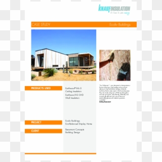Ecoliv Buildings Case Study - Knauf Insulation, HD Png Download