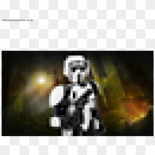 Best Of Popularity Lego Scout Trooper And Speeder Bike - Painting, HD Png Download