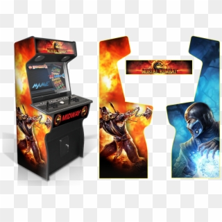 Custom Permanent Full Mortal Kombat Inspired Graphics - Marvel Vs Capcom Cabinet Art, HD Png Download