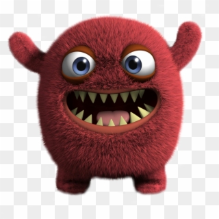 Red Cute Monster Scary Surprise Sweet - Bigfoot Cute, HD Png Download