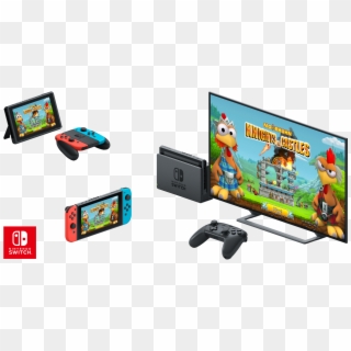 Nintendo Switch Collage - Moorhuhn Knights & Castles, HD Png Download