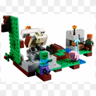21123 - Minecraft Legos Golem, HD Png Download