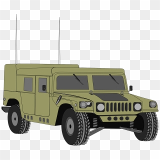 Hummer Vehicle Humvee Hum-v Armored Army War - Military Humvee Clipart, HD Png Download