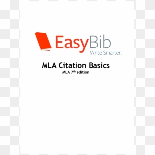 Mla Citation Bibliography Basics - Easybib, HD Png Download