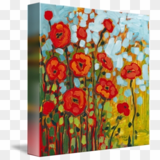 Red Poppy Field By Jennifer Lommers - Paint A Poppy Field, HD Png Download