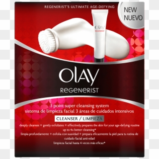 Olay Regenerist 3-point Super Cleansing Kit - Olay Regenerist Cleansing Device Kit, HD Png Download