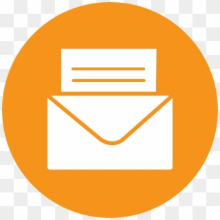 Sign Up To Receive Monthly Newsletters From Volunteer - Mail Icon Png Orange, Transparent Png