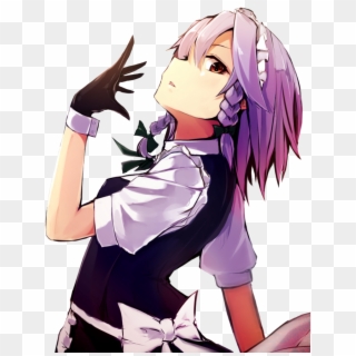 Anime Girl Purple Hair Badass, HD Png Download