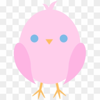 Cute Chicken Panda Free Images Cutebabychickenclipart - Cute Baby Pink Chick Clipart, HD Png Download