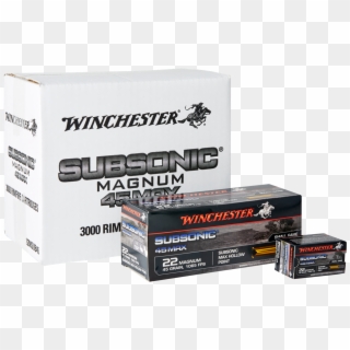 Picture Of Winchester Subsonic 22wmr 45gr Hollow Point - Winchester 22 Magnum Subsonic, HD Png Download