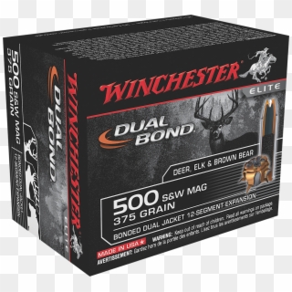 Winchester Ammo S500swdb Elite 500 Smith & Wesson 375 - 500 S&w Hunting Ammo, HD Png Download