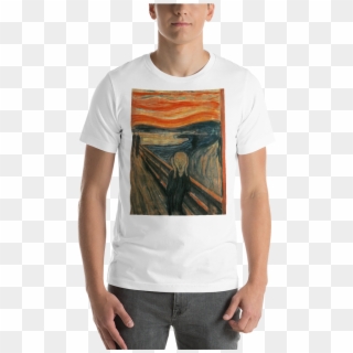 The Scream Cotton Art Tee For Men - Artist T Shirt, HD Png Download