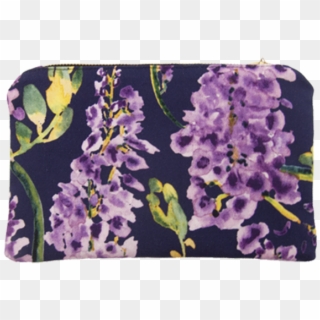 Wisteria Zip Purse In Indigo - Moth Orchid, HD Png Download