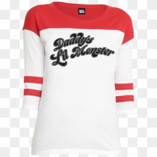 Daddy's Lil Monster Premium Baseball Top - Original Harley Quinn T Shirt, HD Png Download
