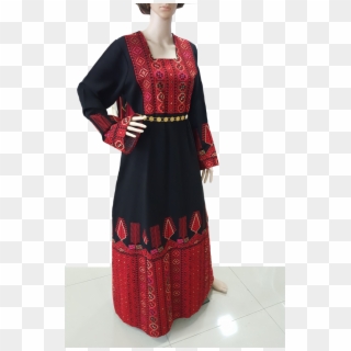 Palestinian Embroidered Traditional Dress - Costume, HD Png Download ...
