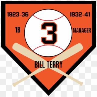 #3 Bill Terry, Hall Of Famer Sf Giants Magic Number - Jackie Robinson Sf Giants, HD Png Download