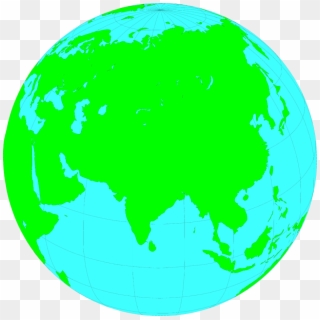 Stock Photo Illustration Of A Globe Showing Asia And - Pakistan On Globe Png, Transparent Png