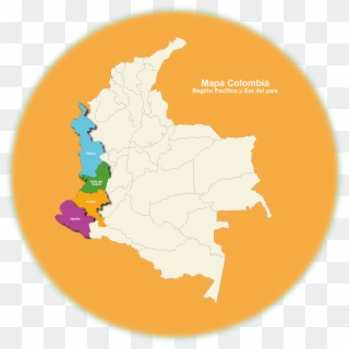 Mapa Colombia - Ombudsman's Office Of Colombia, HD Png Download