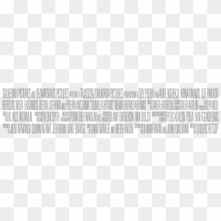 Movie Credit Png - Movie Poster Text Block, Transparent Png