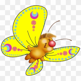 Cute Butterfly Cartoon Clip Art Images On A Transparent - Butterfly Clip Art With Transparent Background, HD Png Download