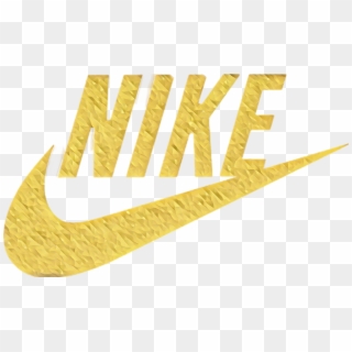 yellow nike logo png