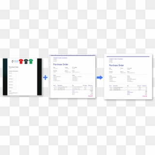 Form Publisher Google Sheets Purchase Order Png Invoice - Google Form Order Template, Transparent Png