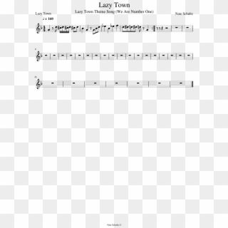 Lazy Town Sheet Music Composed By Nate Schultz 1 Of - Flamingo Alto Sax Sheet Music, HD Png Download