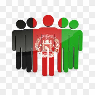 Afghanistan Flag Icon Image - People With Brazil Flag, HD Png Download