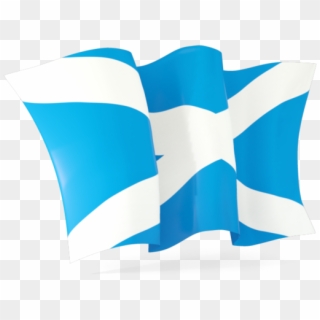 Scottish Flag Waving Png, Transparent Png