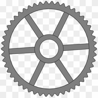 This Free Icons Png Design Of 50-tooth Gear With Trapezium - Gold Seal, Transparent Png