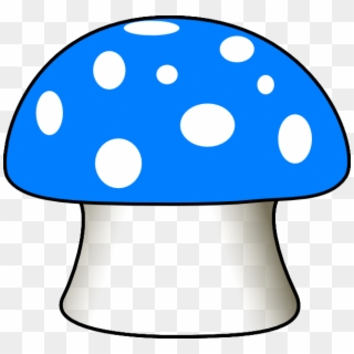 Svg Royalty Free Stock Blue Mushroom Clip Art At Clker - Mushroom Cliparts, HD Png Download