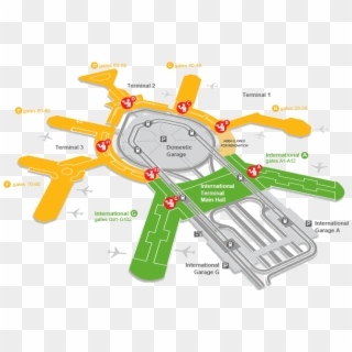 Security Checkpoint Map - Sfo Courtyard 4, HD Png Download