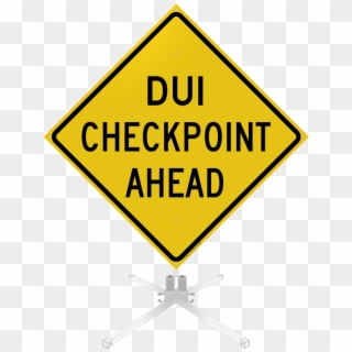 Dui Checkpoint Ahead Roll-up Sign - Workplace Safety Clip Art, HD Png Download