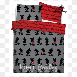 Mickey Pops Of Red Duvet Quilt Bedding Cover And Pillowcase - Housse De Couette Mickey, HD Png Download