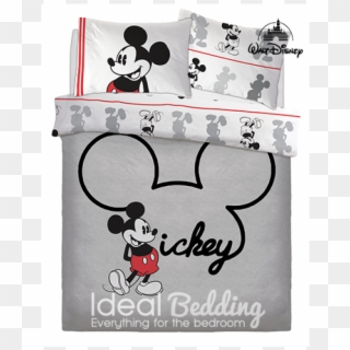 Mickey Jersey Duvet Quilt Bedding Cover And Pillowcase - Mickey Mouse Double Duvet, HD Png Download