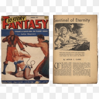 “the Sentinel” Was Published In 1951 In A Pulp Sci - 10 Story Fantasy Spring 1951, HD Png Download