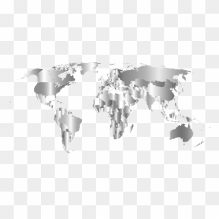 World Map Robinson Projection Population - World Map, HD Png Download