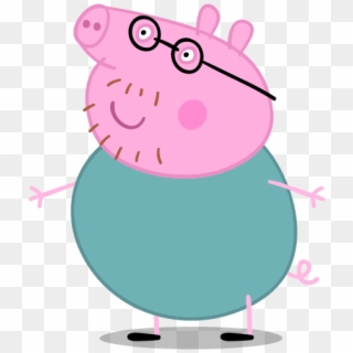 Daddy Pig Png - Peppa Pig Personajes Png, Transparent Png