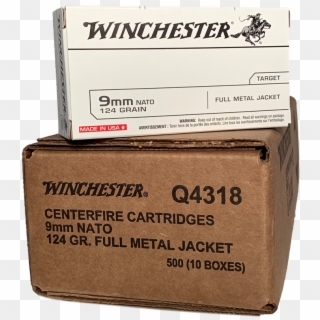 Winchester 124 Grain Nato 500 Round Case - Box, HD Png Download