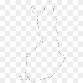 This Free Icons Png Design Of Map Of Finland - Line Art, Transparent Png