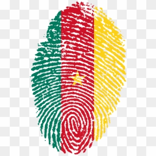 Cameroon Flag Fingerprint Country 653166 - Guinea Flag Fingerprint, HD Png Download
