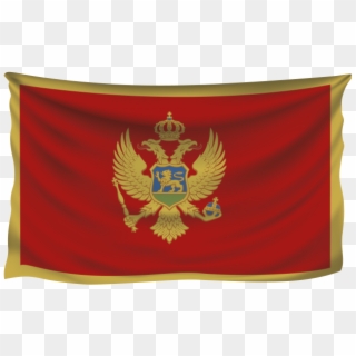 Wavy Montenegro Flag - Montenegro Flag, HD Png Download