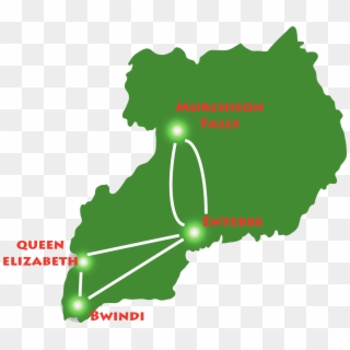 Map - Green Map Of Uganda, HD Png Download