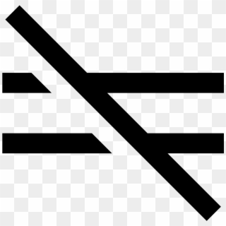 Not Equal Icon - Не Равно Png, Transparent Png