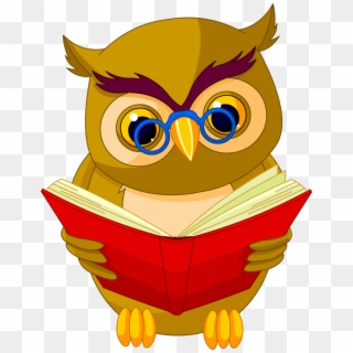 19 Owl With Book Svg Transparent Stock Huge Freebie - Wise Owl Cartoon, HD Png Download