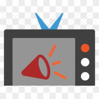 Television Clipart Tv Ad - Tv Weather Forecast Icon, HD Png Download