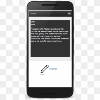 Progressive Web Apps Noter - Smartphone, HD Png Download