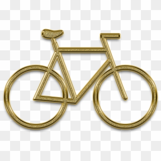 Bike Sign Symbol Gold Golden Cycling Bicycles - 2012 Ridley Noah Fast, HD Png Download